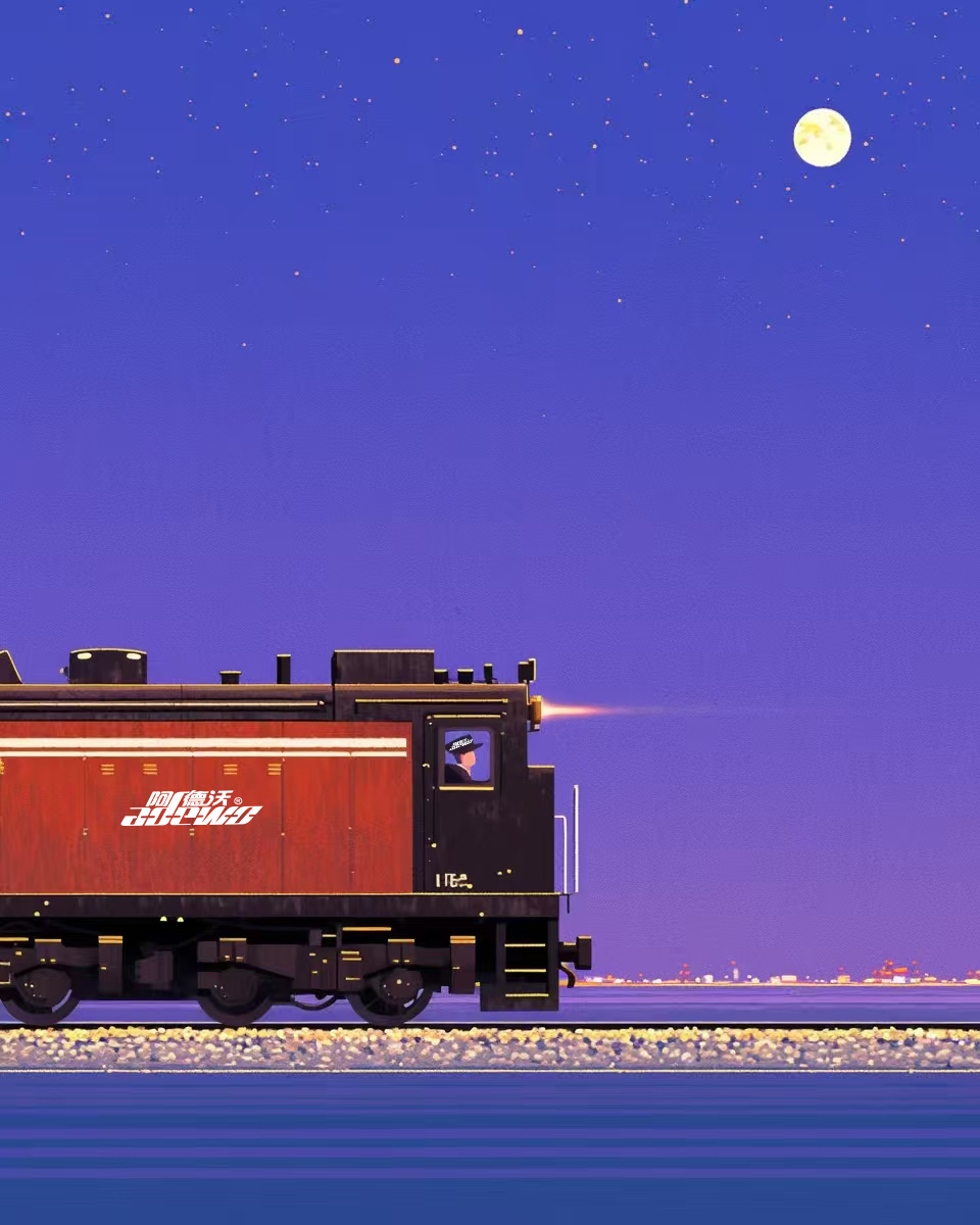 우리 기차를 따라가세요!