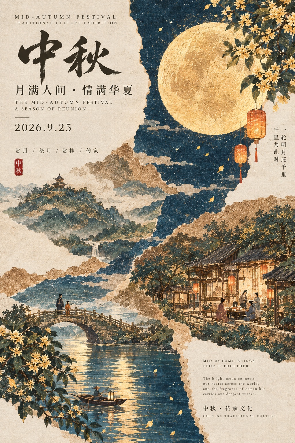 밝은 달에는 국경이 없습니다. 우리는 재회의 기쁨을 나눕니다. Adewo는 여러분의 행복한 중추절을 기원합니다.